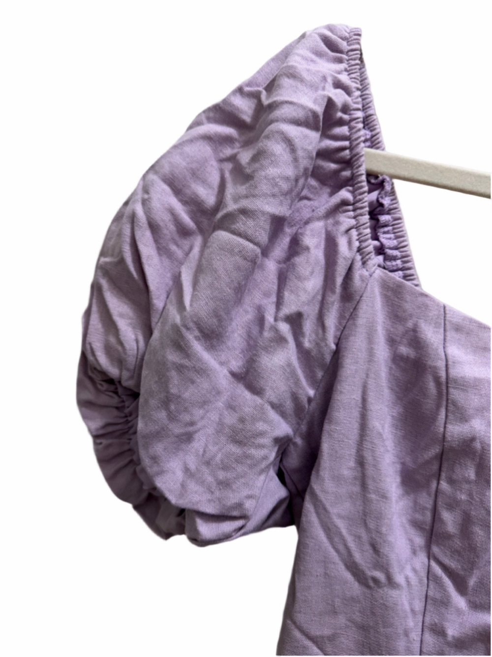 NWT Altr’d State Puff Sleeve Mini Dress in Purple Size Small - Picture 6 of 15